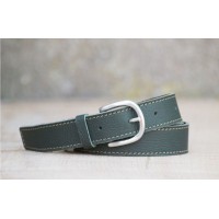 CEINTURE CUIR VERT FORÊT | La classique